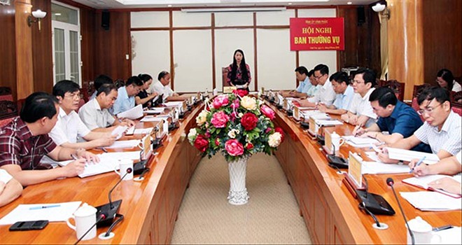 Thắt hầu bao, tinh gọn bộ máy Ban Thường vụ Tỉnh ủy Vĩnh Phúc họp về đề án sáp nhập các văn phòng cấp ủy.Nguồn: VP