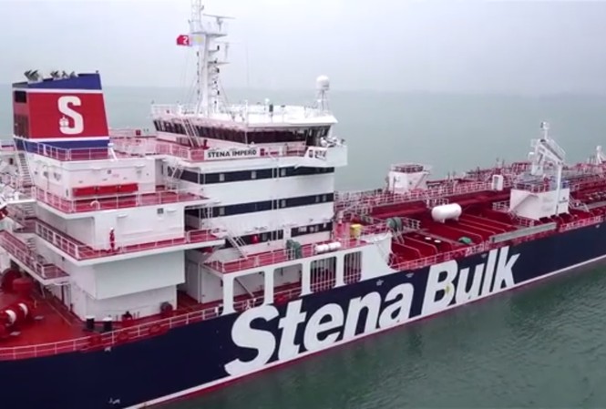 Tân thủ tướng Anh trước bài toán khó nhằn với Iran Con tàu Stena Impero của Anh bị Iran tịch thu. Ảnh: Stena AB