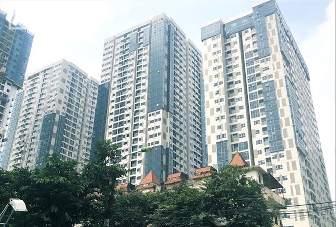 Chung cư có thời hạn vắng bóng: Vì sao? Một chung cư có thời hạn sử dụng trên đường Nguyễn Tuân (Thanh Xuân, Hà Nội). Ảnh: Như Ý