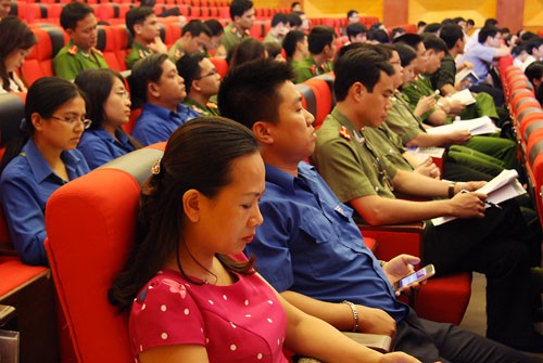 Bồi dưỡng kiến thức về biển, đảo cho đội ngũ cán bộ Đoàn Cán bộ Đoàn thuộc các ngành, các cấp và đơn vị tham gia tập huấn kiến thức về biển, đảo Tổ quốc
Ảnh: Ngọc Anh