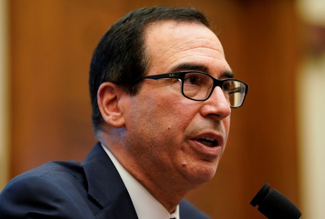 Tín hiệu chấm dứt chiến tranh thương mại Mỹ - Trung Bộ trưởng Tài chính Mỹ Steven Mnuchin phát biểu trước Ủy ban Tài chính Thượng viện Mỹ về "Hệ thống tài chính quốc tế Mỹ" tại Đồi Capitol.