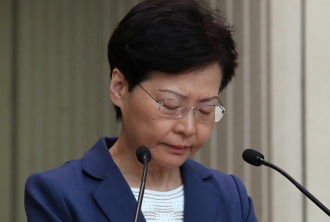 Chính quyền Hong Kong xuống nước với người biểu tình Trưởng đặc khu Hong Kong Carrie Lam. Ảnh: SCMP