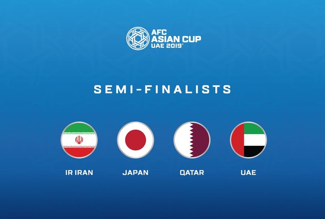 Lịch thi đấu bán kết Asian Cup 2019: ‘Chung kết sớm’ Iran vs Nhật Bản Bốn đại diện mạnh nhất Asian Cup 2019