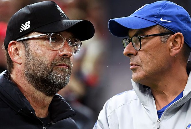 Lịch thi đấu Ngoại hạng Anh hôm nay: Liverpool quyết đấu Chelsea Jurgen Klopp và Maurizio Sarri sẽ có màn đấu trí hấp dẫn.