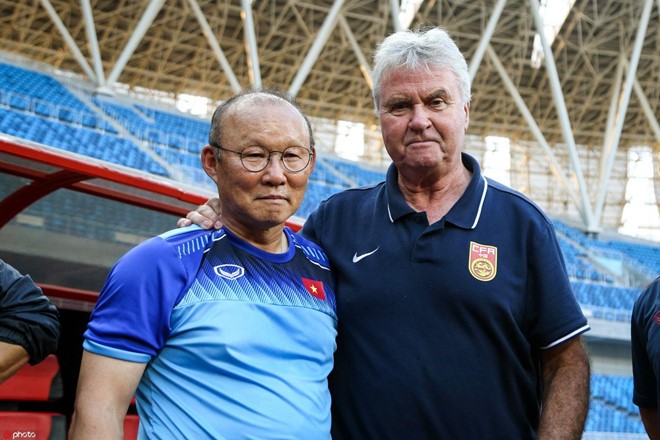 HLV Park Hang Seo đặt mục tiêu gì cho cuộc gặp U22 Trung Quốc HLV Park Hang Seo gặp lại HLV Guus Hiddink.