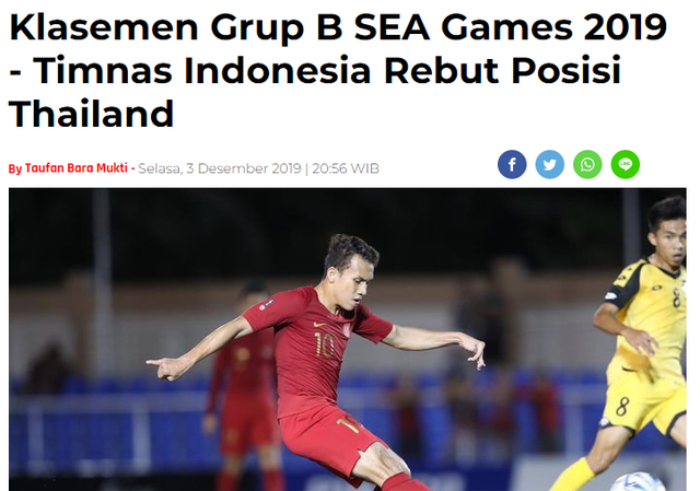 Báo Indonesia hả hê: ‘U22 Việt Nam sẽ phải tử chiến với Thái Lan’ Báo Indonesia hả hê: ‘U22 Việt Nam sẽ phải tử chiến với Thái Lan’