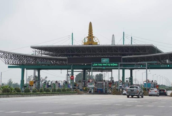Trạm BOT Mỹ Lộc thu phí trở lại Trạm thu phí BPT Mỹ Lộc tái hoạt động. Ảnh: Nguyễn Hoàng Long