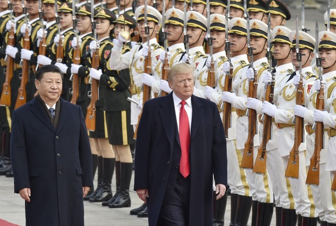 Mỹ - Trung đang tiến đến cuộc 'ly hôn' ồn ào Cả thế giới dõi theo cuộc gặp của ông Trump và ông Tập tại Nhật Bản cuối tuần này Ảnh: Kyodo