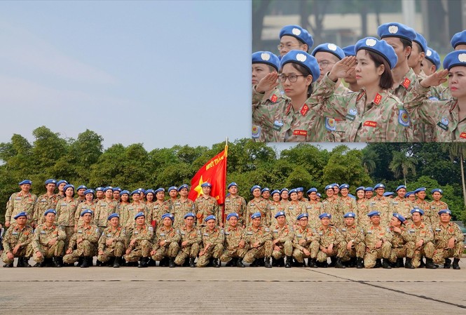 Bác sĩ mũ nồi xanh 'tuyên thệ' ở Ba Đình Theo kế hoạch, ngày 19/11, BVDC2.2 sẽ lên đường tới Nam Sudan nhận nhiệm vụ
ẢNH: NGUYỄN MINH