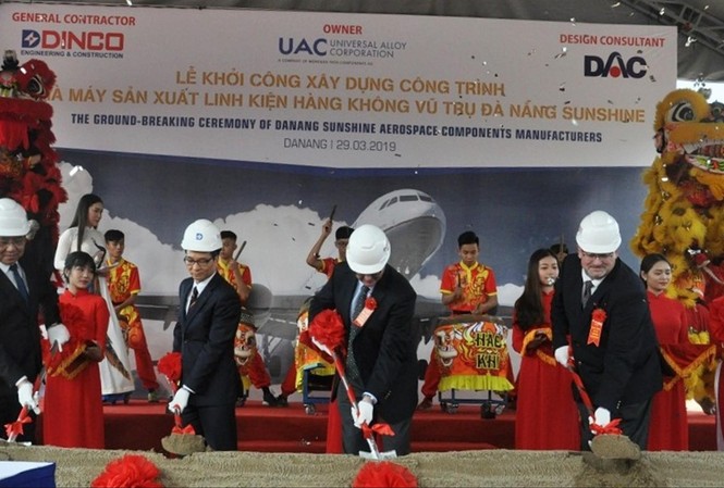 Mỹ khởi công nhà máy sản xuất linh kiện hàng không tại Đà Nẵng Lễ khởi công xây dựng nhà máy sản xuất linh kiện hàng không vũ trụ