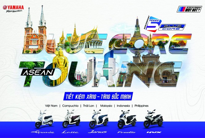 'Tiết kiệm xăng - Tăng sức mạnh' Hình ảnh đại diện của chương trình ASEAN Blue Core Touring