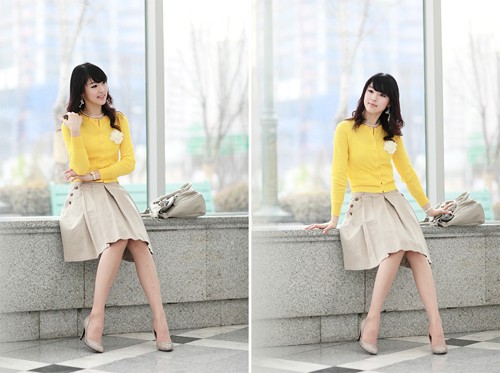Đón gió lạnh với màu vàng năng động Đón gió lạnh với màu vàng năng động