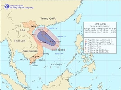 Áp thấp suy yếu gây mưa lớn ở các tỉnh phía Bắc Áp thấp suy yếu gây mưa lớn ở các tỉnh phía Bắc