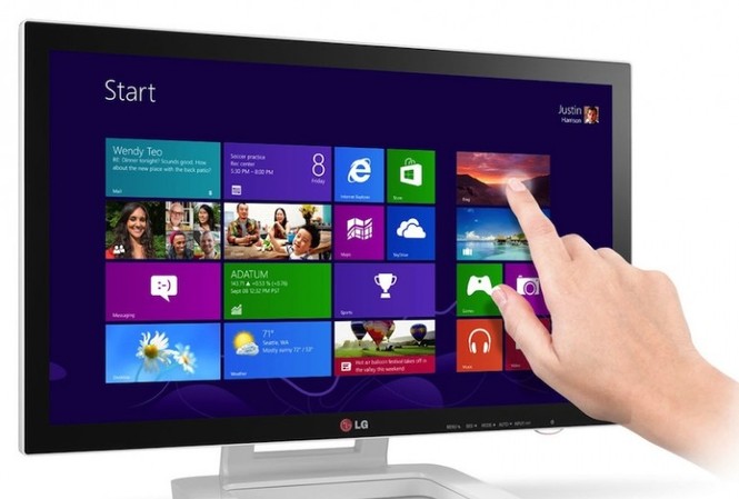 ‘Bóc tem’ màn hình LG cảm ứng chạy Window 8 ‘Bóc tem’ màn hình LG cảm ứng chạy Window 8