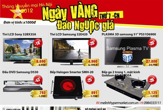 Ngày vàng đảo ngược giá – lợi ích cho người tiêu dùng trong tháng khuyến mãi Hà Nội Ngày vàng đảo ngược giá – lợi ích cho người tiêu dùng trong tháng khuyến mãi Hà Nội