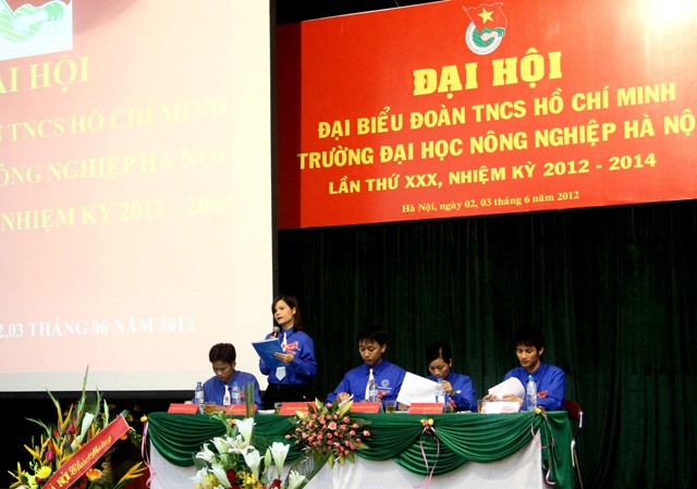 Đại hội Đoàn thanh niên Đại học Nông nghiệp Hà Nội Đại hội Đoàn thanh niên Đại học Nông nghiệp Hà Nội