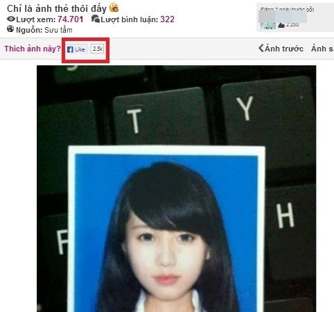 Sự thật ảnh thẻ '2 triệu like' của nữ sinh Sự thật ảnh thẻ '2 triệu like' của nữ sinh