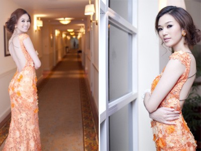 Khánh My lại khoe lưng trần 'mướt mắt' Khánh My lại khoe lưng trần 'mướt mắt'