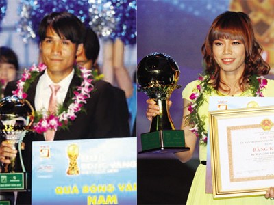 Kiều Trinh và Quốc Anh giành QBV 2012 Kiều Trinh và Quốc Anh giành QBV 2012