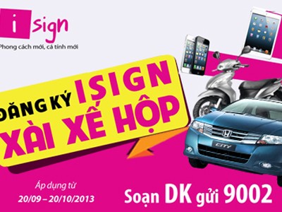 Viettel ưu đãi lớn: ‘Đăng ký iSign, xài xế hộp’ Viettel ưu đãi lớn: ‘Đăng ký iSign, xài xế hộp’