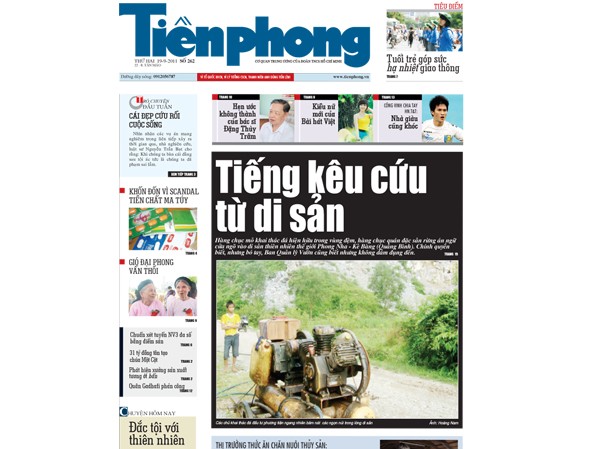 Thông tin hấp dẫn trên Tiền Phong hôm nay Thông tin hấp dẫn trên Tiền Phong hôm nay