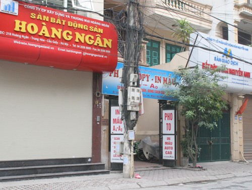 Hà Nội: 2/3 sàn BĐS đóng cửa Hà Nội: 2/3 sàn BĐS đóng cửa