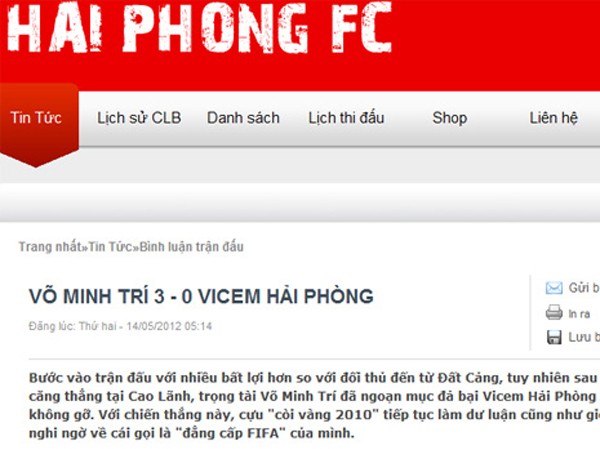 Hành hung trọng tài Trí, CĐV Hải Phòng nói gì? Hành hung trọng tài Trí, CĐV Hải Phòng nói gì?