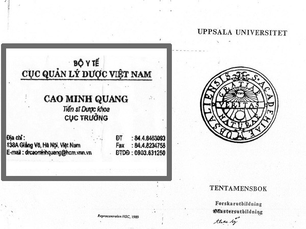 Thứ trưởng Bộ Y tế tự phong bằng tiến sĩ Thứ trưởng Bộ Y tế tự phong bằng tiến sĩ
