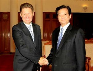 Thủ tướng tiếp Chủ tịch Tập đoàn Gazprom (Nga) Thủ tướng tiếp Chủ tịch Tập đoàn Gazprom (Nga)