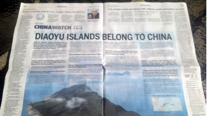 'Trận chiến' trên mặt trận truyền thông Nhật - Trung về Điếu Ngư/Senkaku 'Trận chiến' trên mặt trận truyền thông Nhật - Trung về Điếu Ngư/Senkaku