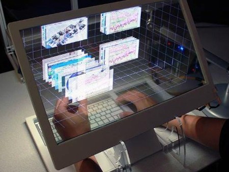 Màn hình 3D trong suốt trình làng Màn hình 3D trong suốt trình làng