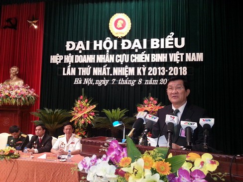 Chủ tịch nước: Hiệp hội Doanh nhân cựu chiến binh Việt Nam thực hiện đúng tôn chỉ Chủ tịch nước: Hiệp hội Doanh nhân cựu chiến binh Việt Nam thực hiện đúng tôn chỉ