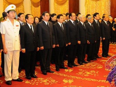 Tổ chức trọng thể Lễ viếng đồng chí Võ Chí Công Tổ chức trọng thể Lễ viếng đồng chí Võ Chí Công