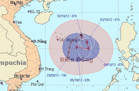 Bão số 7 diễn biến phức tạp Đường đi của bão số 7 còn diễn biến phức tạp