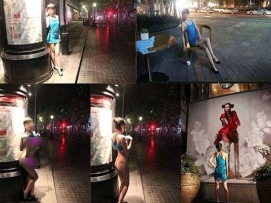 Chân dài khỏa thân ung dung tạo dáng bên các địa danh nổi tiếng Chân dài khỏa thân ung dung tạo dáng bên các địa danh nổi tiếng