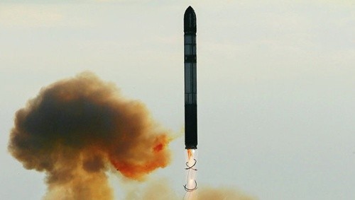 Nga lo Ukraine bán công nghệ tên lửa đạn đạo Tên lửa đạn đạo RS-20 Voyevoda (SS-18 Satan). Ảnh: RIANovosti