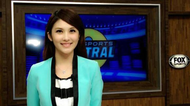 Vẻ đẹp trong sáng của MC thể thao Đài Loan Vẻ đẹp trong sáng của MC thể thao Đài Loan