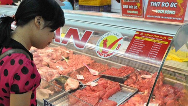Thịt ngoại đè chăn nuôi nội Thịt bò Úc đang chiếm lĩnh thị trường nội địa - Ảnh: Diệp Đức Minh