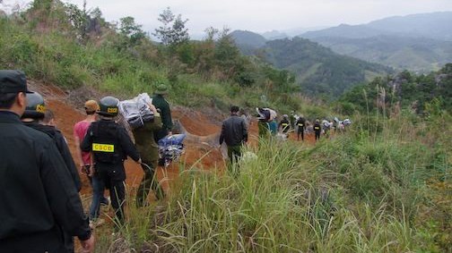 Giang hồ manh động cướp hàng lậu trước mắt công an, biên phòng Lực lượng chức năng bắt giữ hàng lậu