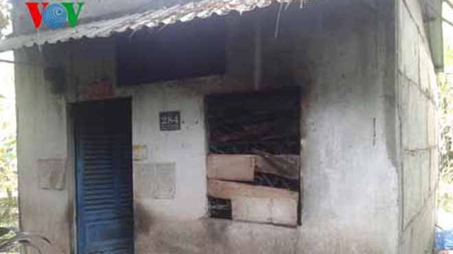 Phát hiện xác cụ bà sống độc thân đang phân hủy Căn nhà nhỏ nơi bà lão sinh sống.
