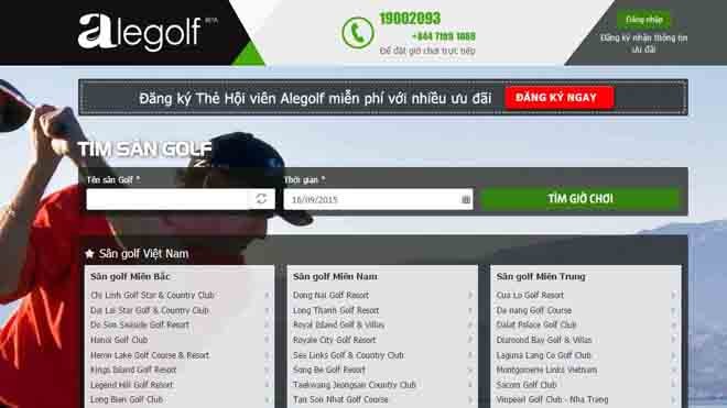 Ra mắt website đặt sân golf đầu tiên tại Việt Nam. Ra mắt website đặt sân golf đầu tiên tại Việt Nam.