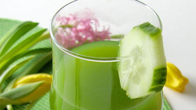 Sinh tố dưa chuột trị sỏi thận Ảnh minh họa.