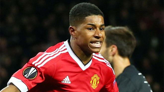Tân binh tuổi teen phá kỷ lục tồn tại nửa thế kỷ tại M.U Rashford là tài năng triển vọng đi lên từ lò đào tạo của chính Man Utd. Ảnh: Reuters