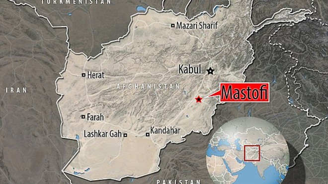 Thủ lĩnh Taliban nổ tung trong giờ học đánh bom tự sát Ngôi làng Mastofi gần biên giới Pakistan, nơi xảy ra vụ việc. Ảnh: Daily Mail