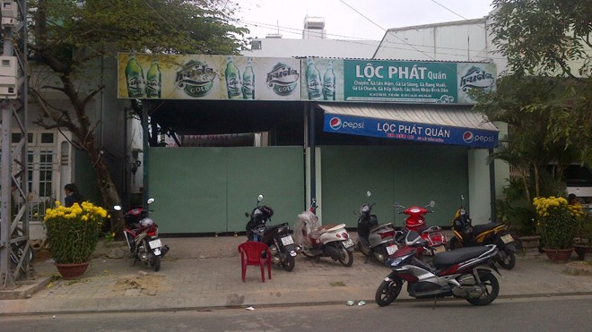 Nổ bình gas trong quán nhậu, chủ quán trọng thương Quán nhậu nơi xảy ra vụ nổ bình gas