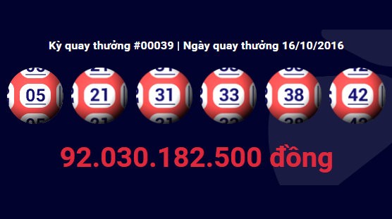 Bí mật chuyển 83 tỷ tiền thưởng cho người trúng xổ sổ kiểu Mỹ Dãy số trúng thưởng 92 tỷ đồng