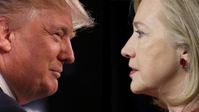 Nghi vấn gian lận tại 3 bang chủ chốt ông Trump giành chiến thắng Tổng thống đắc cử Mỹ Donald Trump và ứng viên tổng thống đảng Dân chủ Hillary Clinton. (Ảnh: Getty)