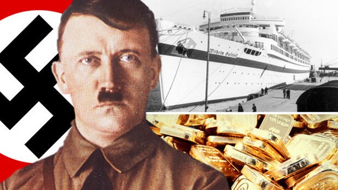 Hàng trăm tấn vàng của Hitler chìm dưới biển Baltic Có thật 300 tấn vàng của trùm phát xít Hitler đang nằm dưới đáy biển Baltic?