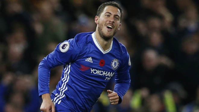 Hazard: 'Chelsea hưởng lợi vì không dự Champions League' Hazard bùng nổ ở đầu mùa giải năm nay với bảy bàn sau 12 trận tại Ngoại hạng Anh. Ảnh: Reuters.