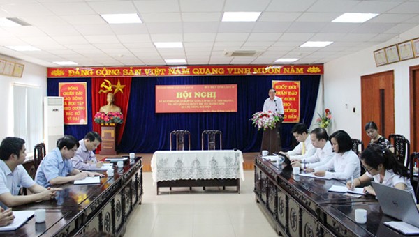 Sở Giao thông – Vận tải giải quyết thủ tục hành chính công thông qua bưu điện Quang cảnh hội nghị.